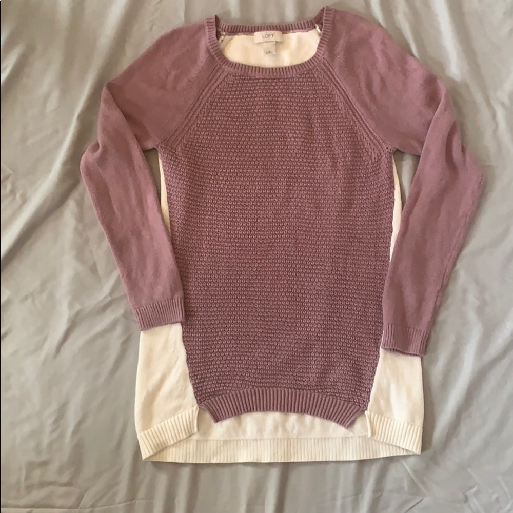 Loft Two Tone Sweater